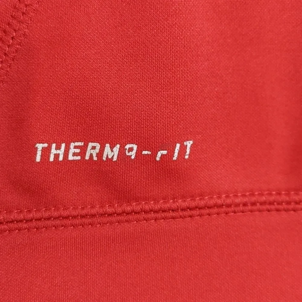 Nike Therma-Fit Red Gray Hoodie Sweatshirt Sz 4T